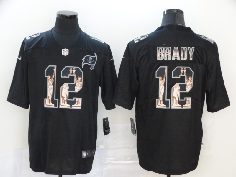 Men Tampa Bay Buccaneers #12 Brady black New Nike Limited Vapor Untouchable NFL Jerseys->tampa bay buccaneers->NFL Jersey